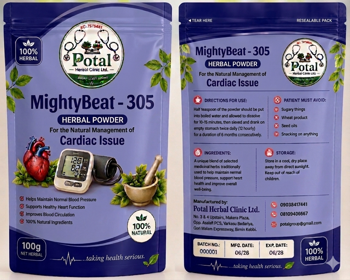 MightyBeat - 305 herbal product pack