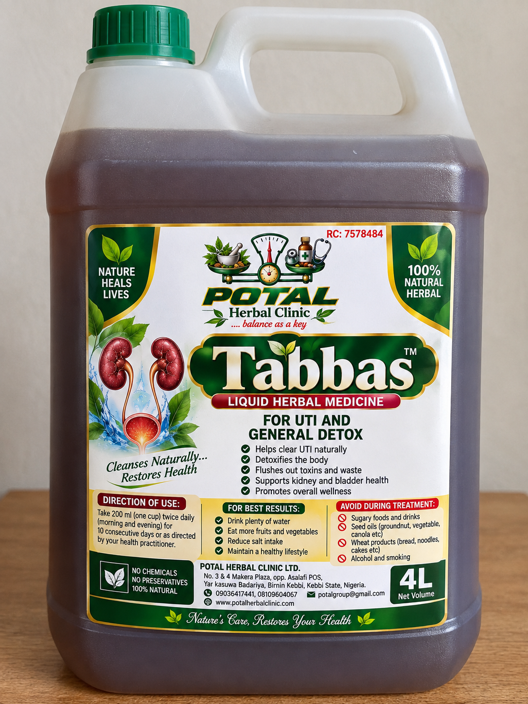 Tabbas herbal product pack
