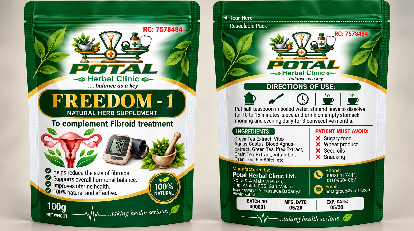 Freedom - 1 herbal product pack